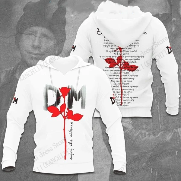 Винтажные толстовки с капюшоном в стиле рок-альбом Depeche Mode Band, толстовка с 3d принтом для мужчин и женщин, модная повседневная одежда, спортивный костюм, новый