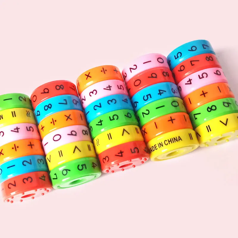 Kids Mathematics Numbers Magic Cube Toy Montessori Puzzle Game Kids Learning Educational Math Magnetic Block Calculation Game