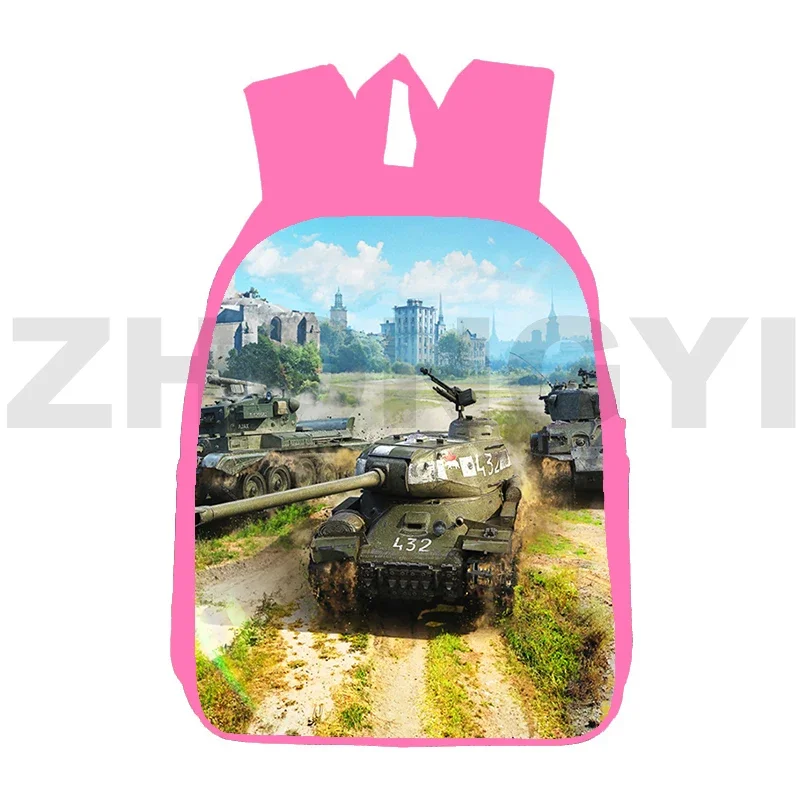 

Cartoon Gerand Tanks 3D Print Backpack 12/16 Inch War Thunder Schoolbags for Girls World of Tanks Travel Backpack Crossbody Bags