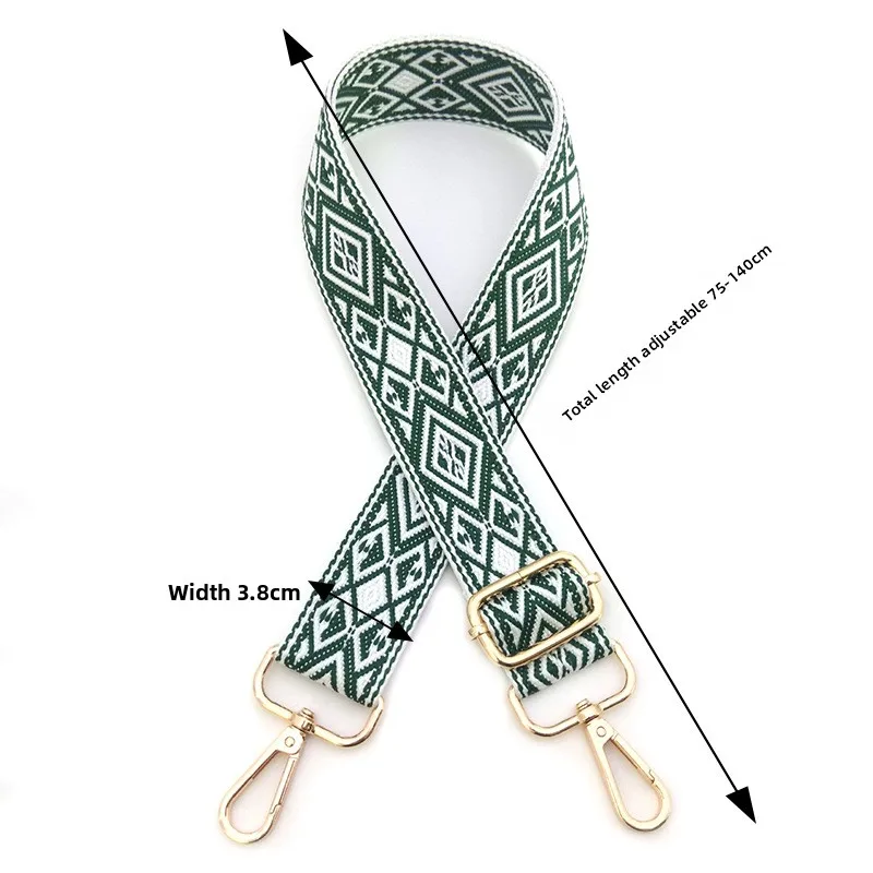 DIY حقيبة نسائية بسيطة استبدال حزام قابل للتعديل لون حقيبة حزام كتف واحد مائل تمتد حقيبة نسائية حزام الكتف #3