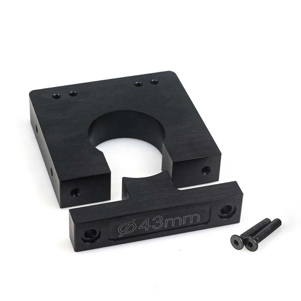 แกนมอเตอร์ FIXTURE Router CLAMP เส้นผ่านศูนย์กลาง 43/52/ 65/ 71/80 M อลูมิเนียมสนับสนุนฐานยึด CNC แกะสลักเครื่อง