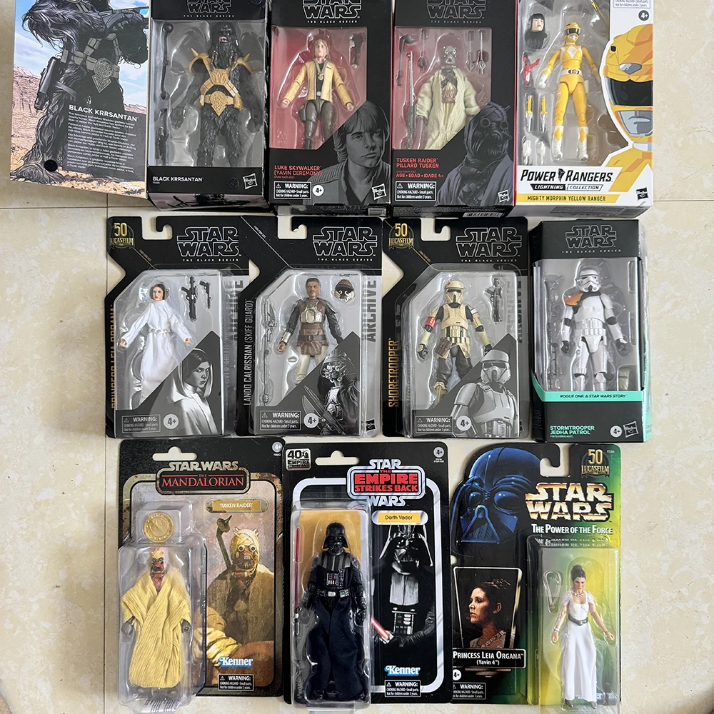 Star Wars Tusken Raider Vader Organa Krrsantan Joints Movable 6-inches Action Figure Model Ornaments Toys Children Gifts
