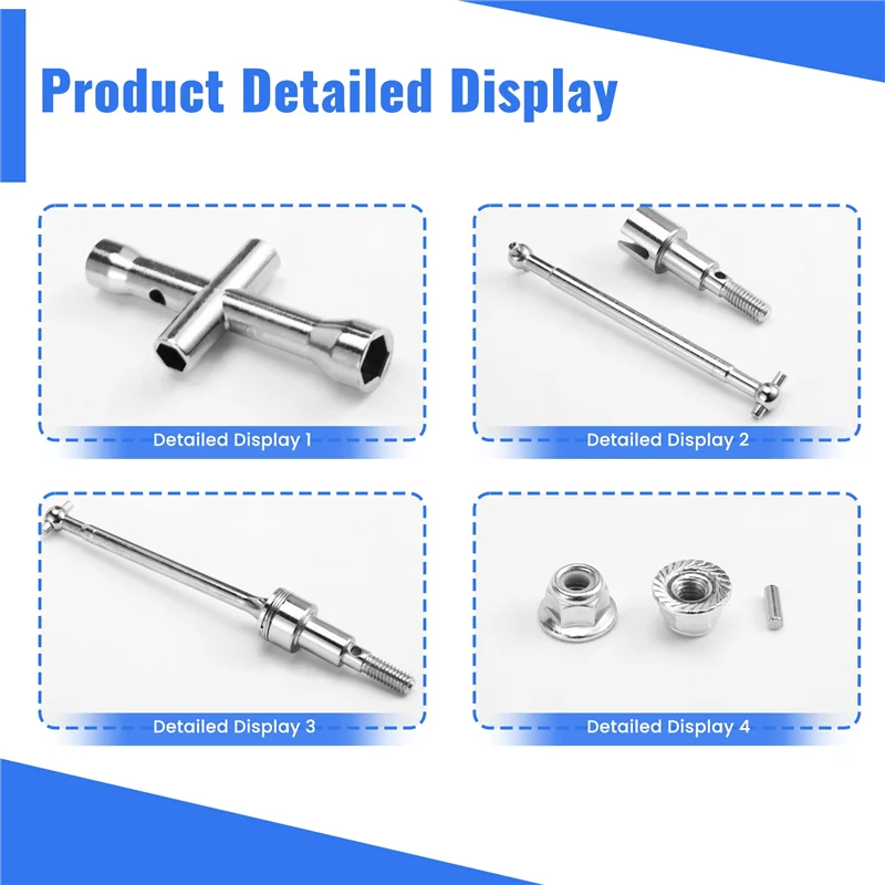 مجموعة أدوات عمود المحرك الأمامي والخلفي CVD Dogbone لـ 1/16 SCY بدون فرش 16101 16102 16103 Pro 201 16101-6312-A74Z #3