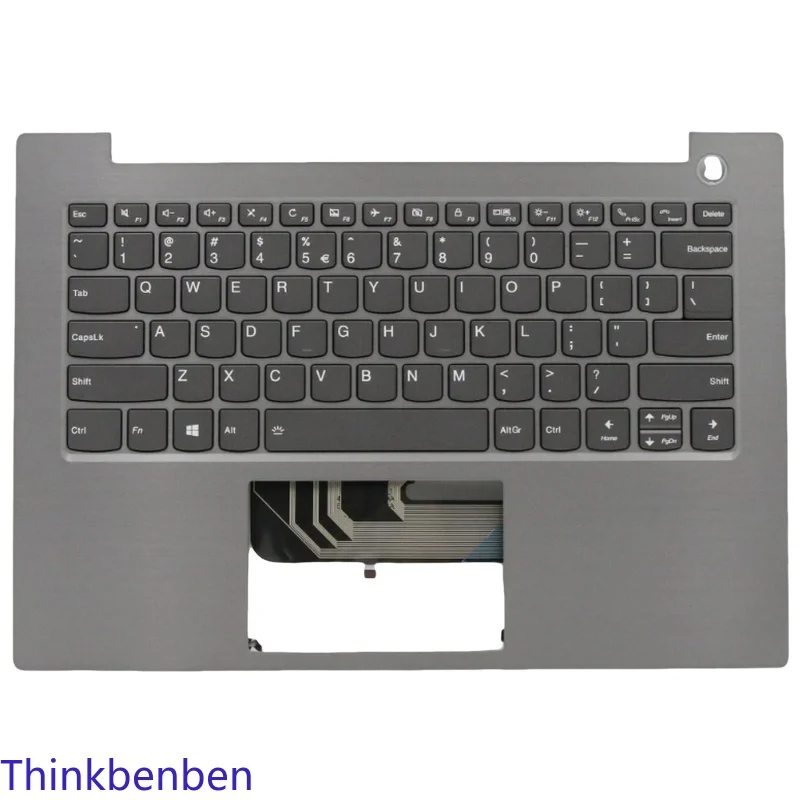 US English Mineral Gray Keyboard Upper Case Palmrest Shell Cover For Lenovo ThinkBook 14 14IML 14IIL 5CB0W44348