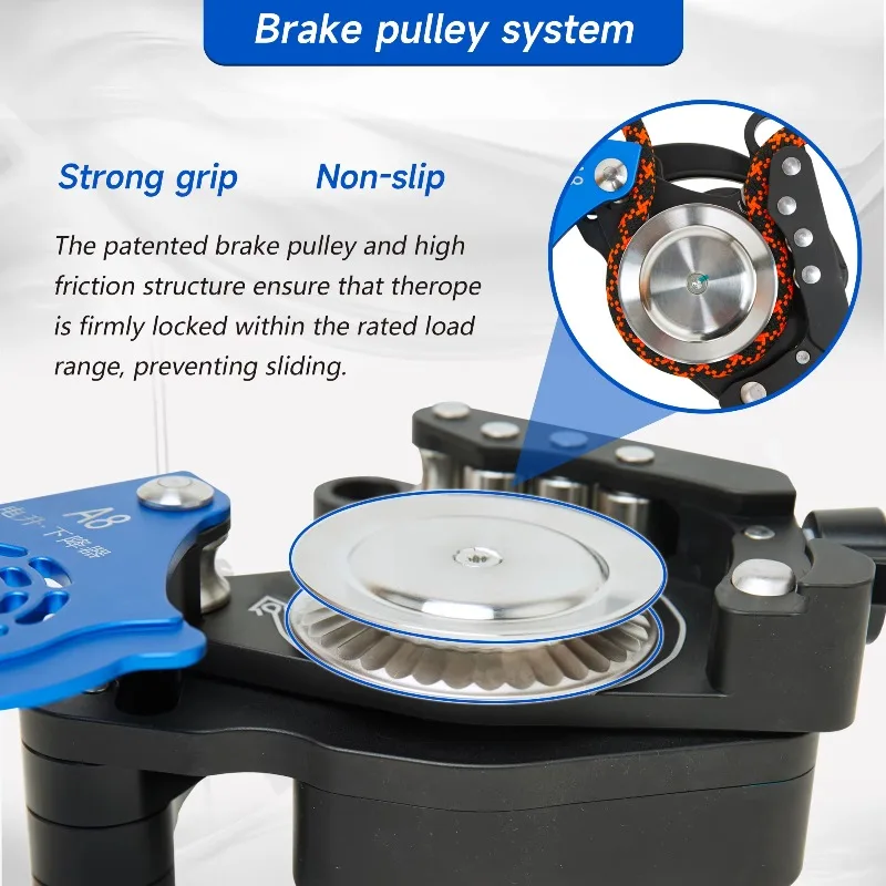 Electric rope lifter for HVAC lifting and fire rescue operations