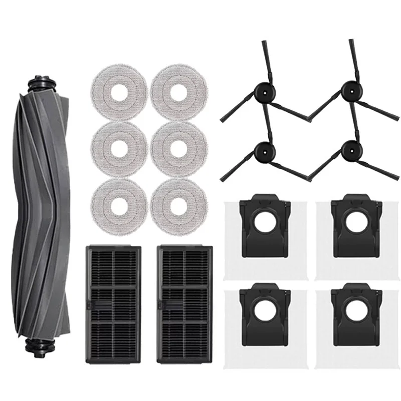 قطع غيار ملحقات لـ Dreame X40 Ultra/X40 Pro روبوت فراغ فرش جانبية رئيسية ممسحة ملابس مرشحات HEPA أكياس الغبار