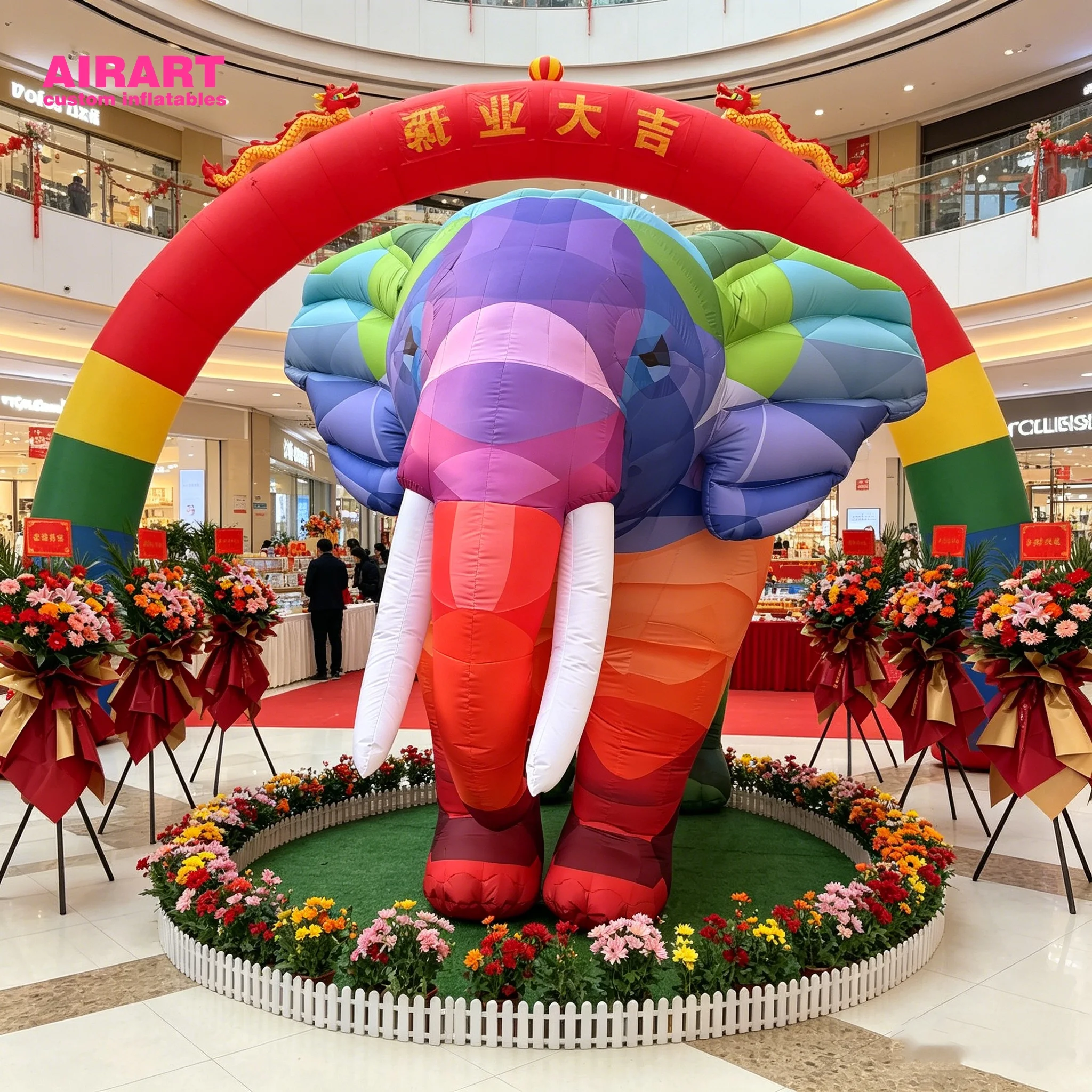 Giant Inflatable Elephant Balloon for Stage Performance & Promotion