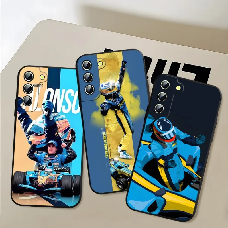 Custodia per telefono F1 Racing Fernando Alonso 14 per Samsung A14 A52 A53 A54 A13 A12 A50 A33 A22 A31 A34 A03S A32 A21 A81 A73 Coque