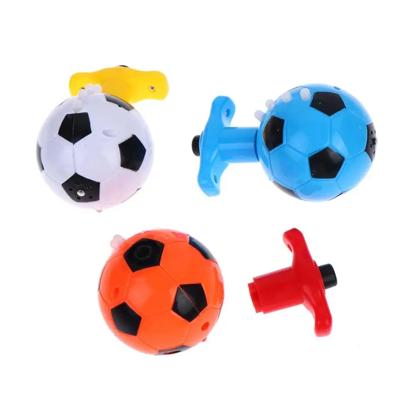 Football Shape Spinning Top Toy, Colorful Flash Light and Music for Kids Birthday Gift