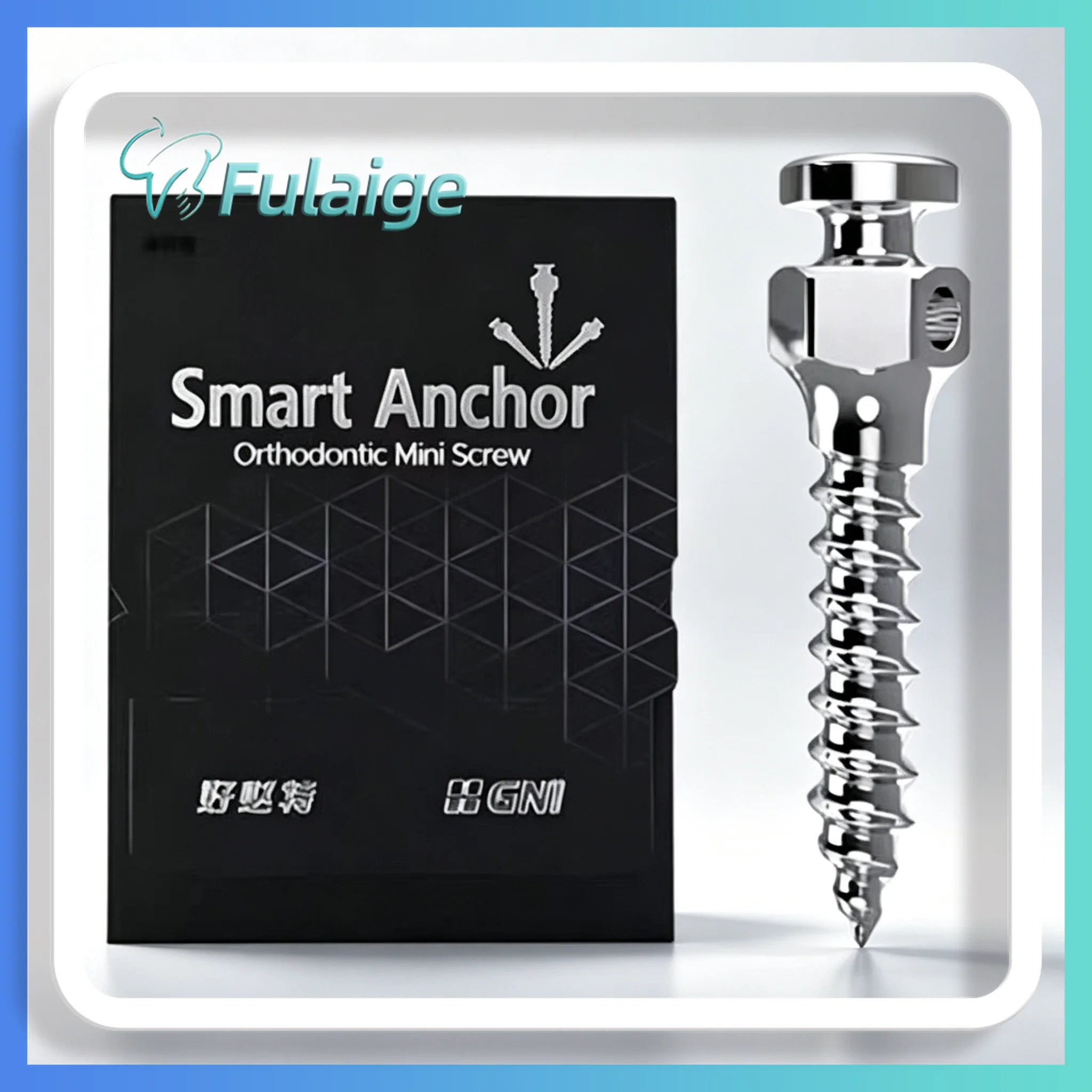 Orthodontic Mini Screw Self Drilling Tapered Button Head Dental Implant Anchorage Screw for Orthodontic Treatment