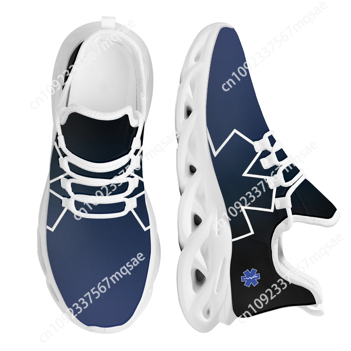 3D Print Comfortable Lace-up Sneakers Female Lightweight Flat Sneakers Walking Fashion Shoes Footwear 2022 Custom Images/Logo