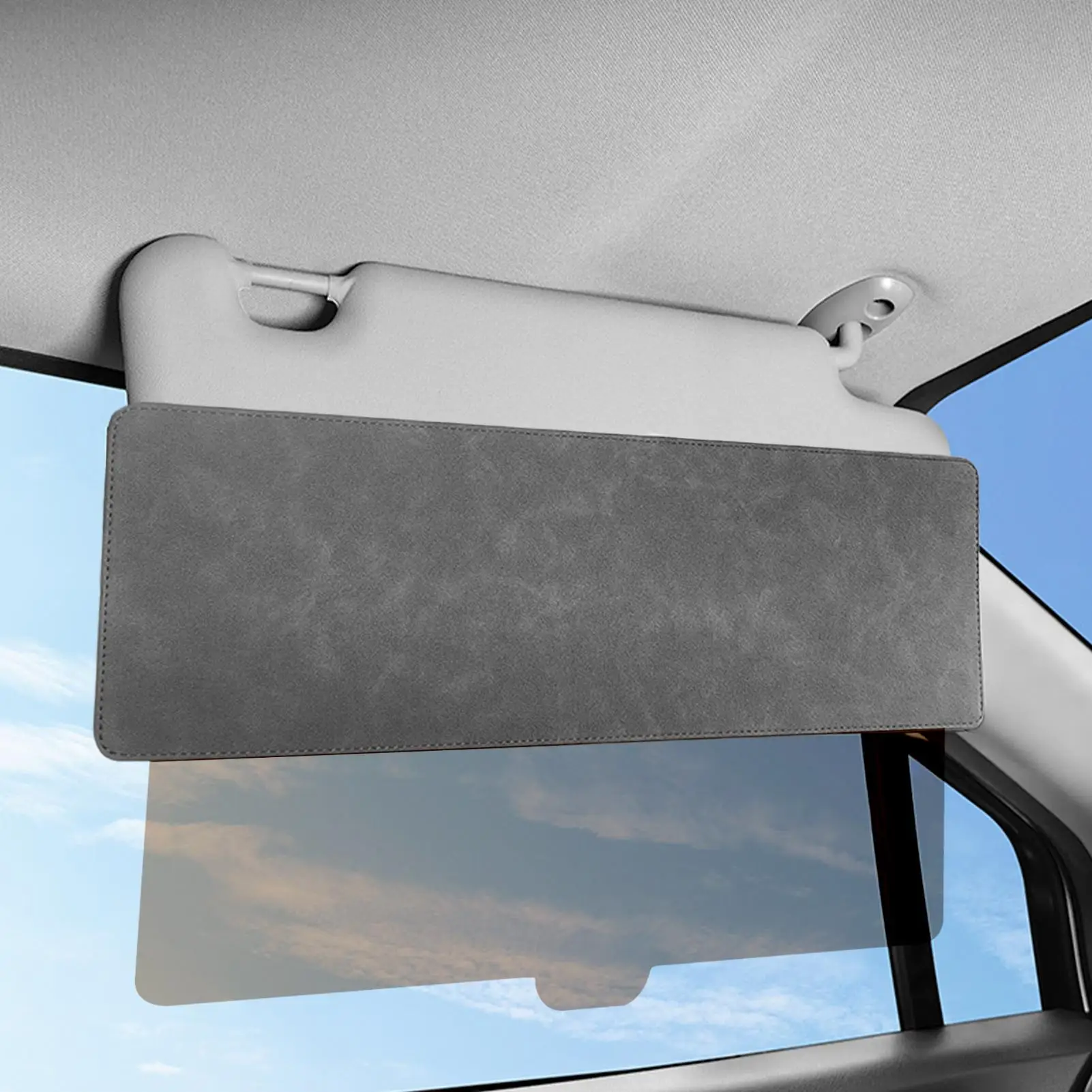 

Car Visor Extender Sunshade Extension Attachment High Temperature Resistant Sun Visor Extender for Snow Driving Night Travel