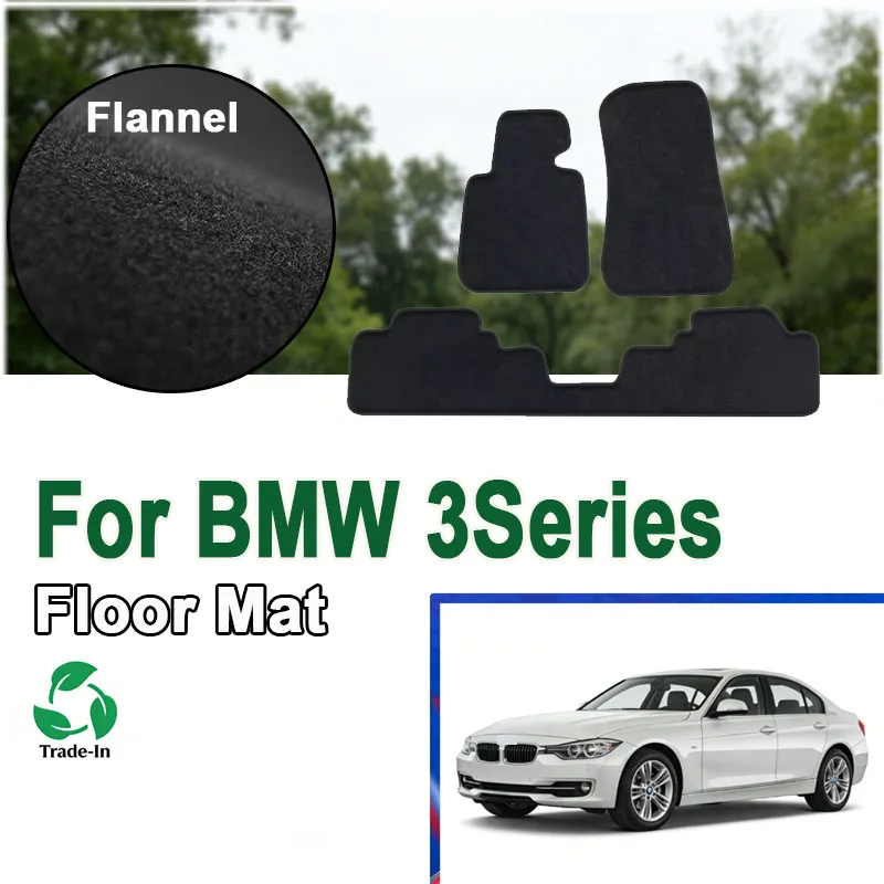 

Фланелевые коврики для пола автомобиля BMW 3 серии (F30) 2013-наст. время, стандартные, противоскользящие, стильные, без запаха, огнестойкие.