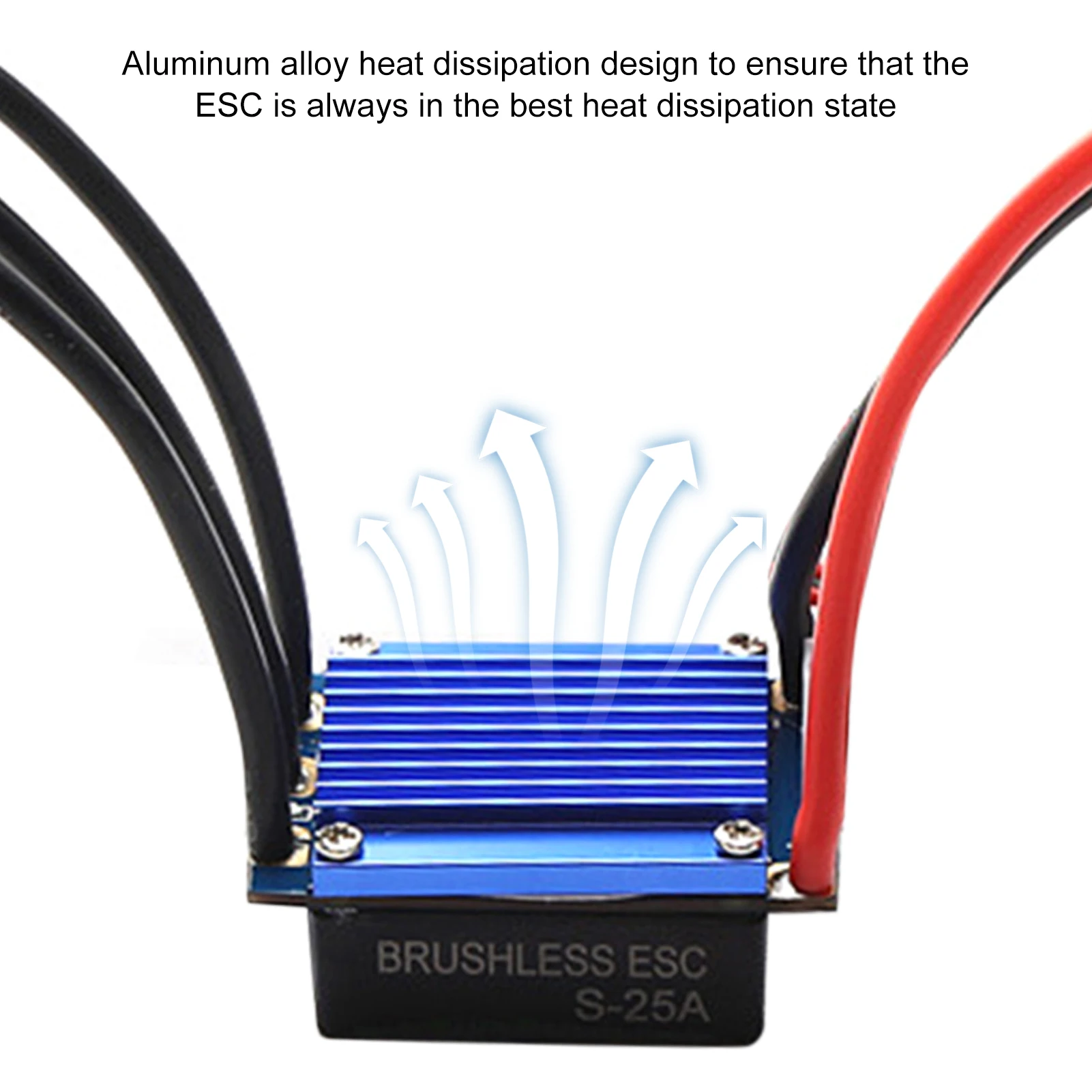 2435 4800KV Brushless Motor and 25A ESC Replacement for HSP  1/16 1/18 Remote Control Truck Car 4800KV Brushless Motor