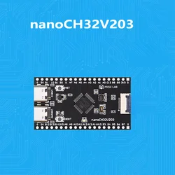 Placa RISC-V WCH NanoCH32V203: interfaz USB Dual Type-C con LCD