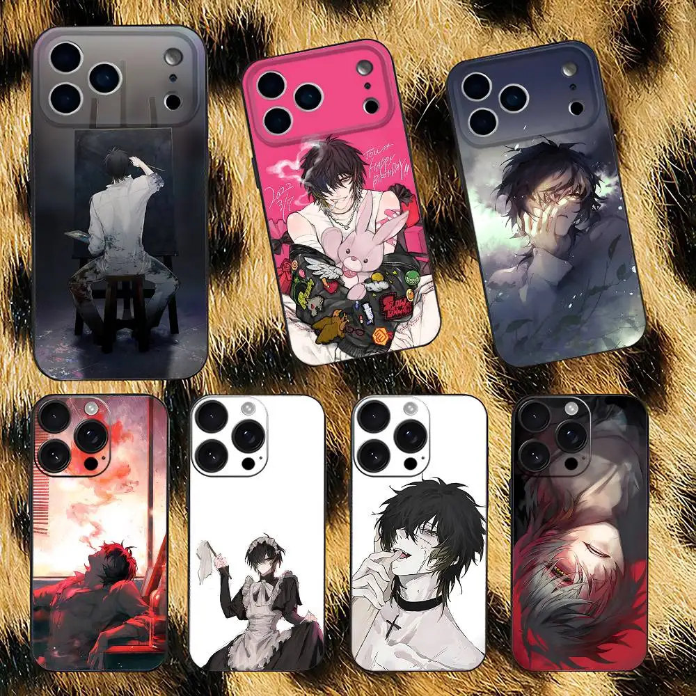 

Towa Slow Damage Phone Case For iPhone 17,16,15,14,13,12,11,Pro,XS,Max,XR,Plus,E,SE4,Mini Black Soft Cover