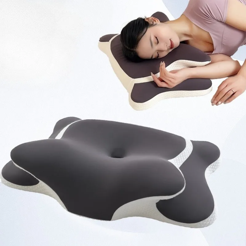 

Memory Foam Pillow Cervical Pillow Neck Pain Relief Contour Ergonomic Orthopedic Neck Support for Side Back Stomach Sleeper Gift