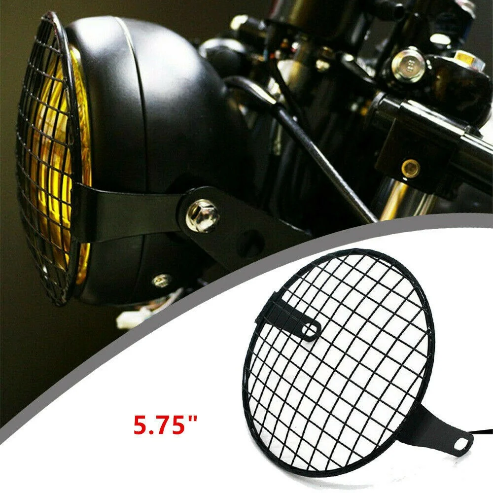 Motorcycle Headlight Lamp Mesh Grille Cover Mask for GN125 CG125