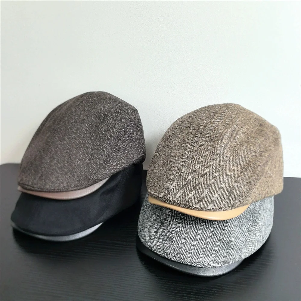 

Autumn/Winter Duckbill Beret - Unisex Minimalist Fashion Artist Hat - Versatile Forward-Facing Cap