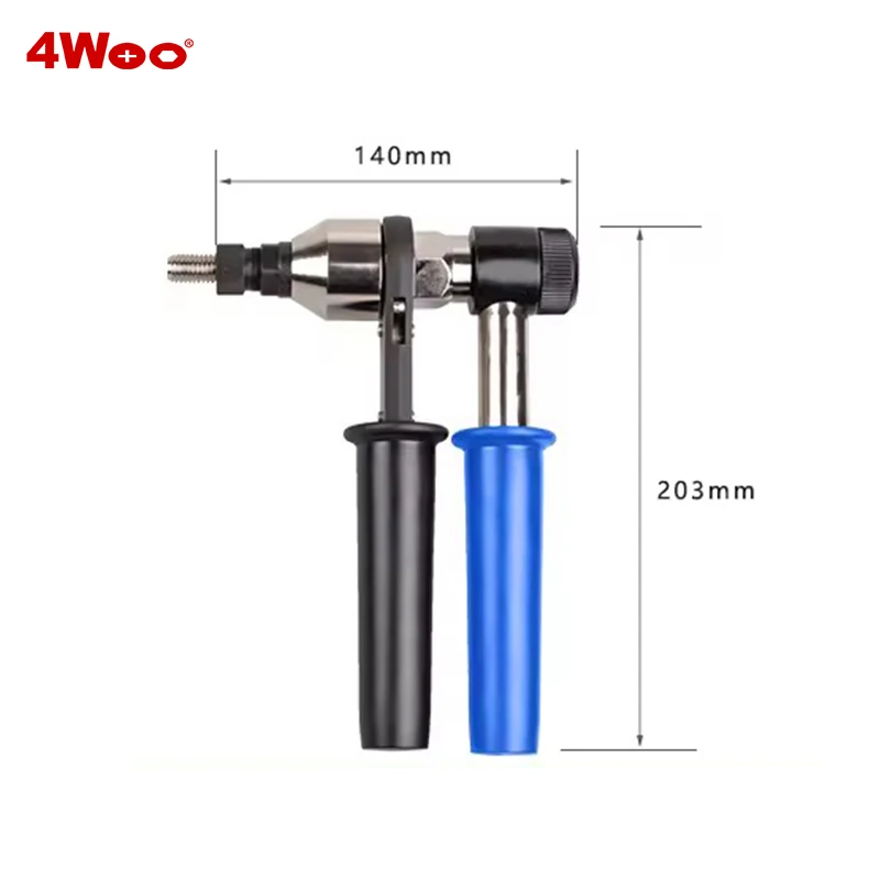 Special Design Manual Riveting Stud Tool Short-bodied Manual Ratchet Rivet Nut Gun for M6-M12 M5-M8 Rivet Stud view 5