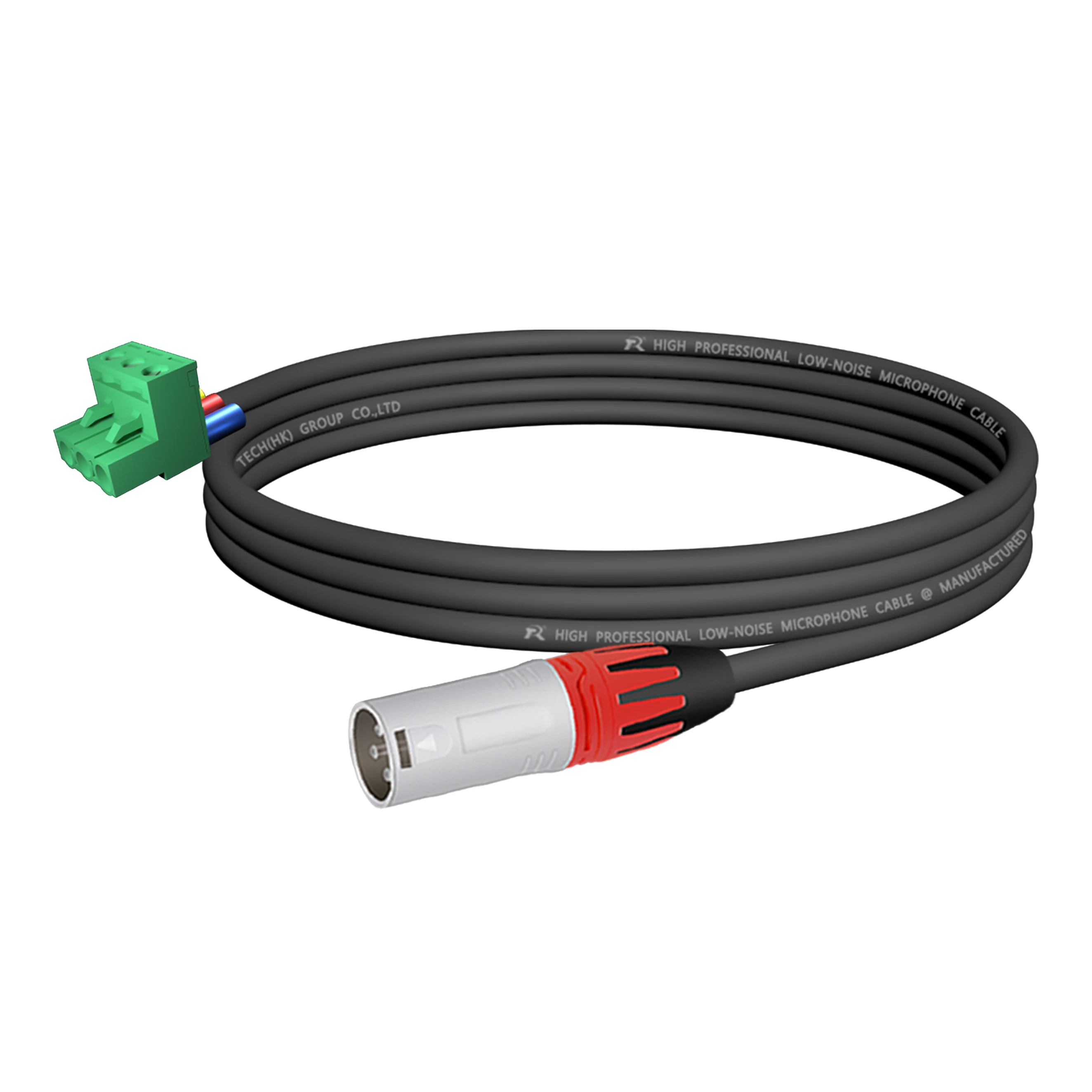 Weißer XLR-Stecker für direkte Einsteckverbindung mit Anti-Rutsch-Abdeckungen, 5,08 mm 3-poliger Phoenix-Steckeranschluss, 3-Loch M/F XLR, Audio-Verbindungskabel – Detail 17