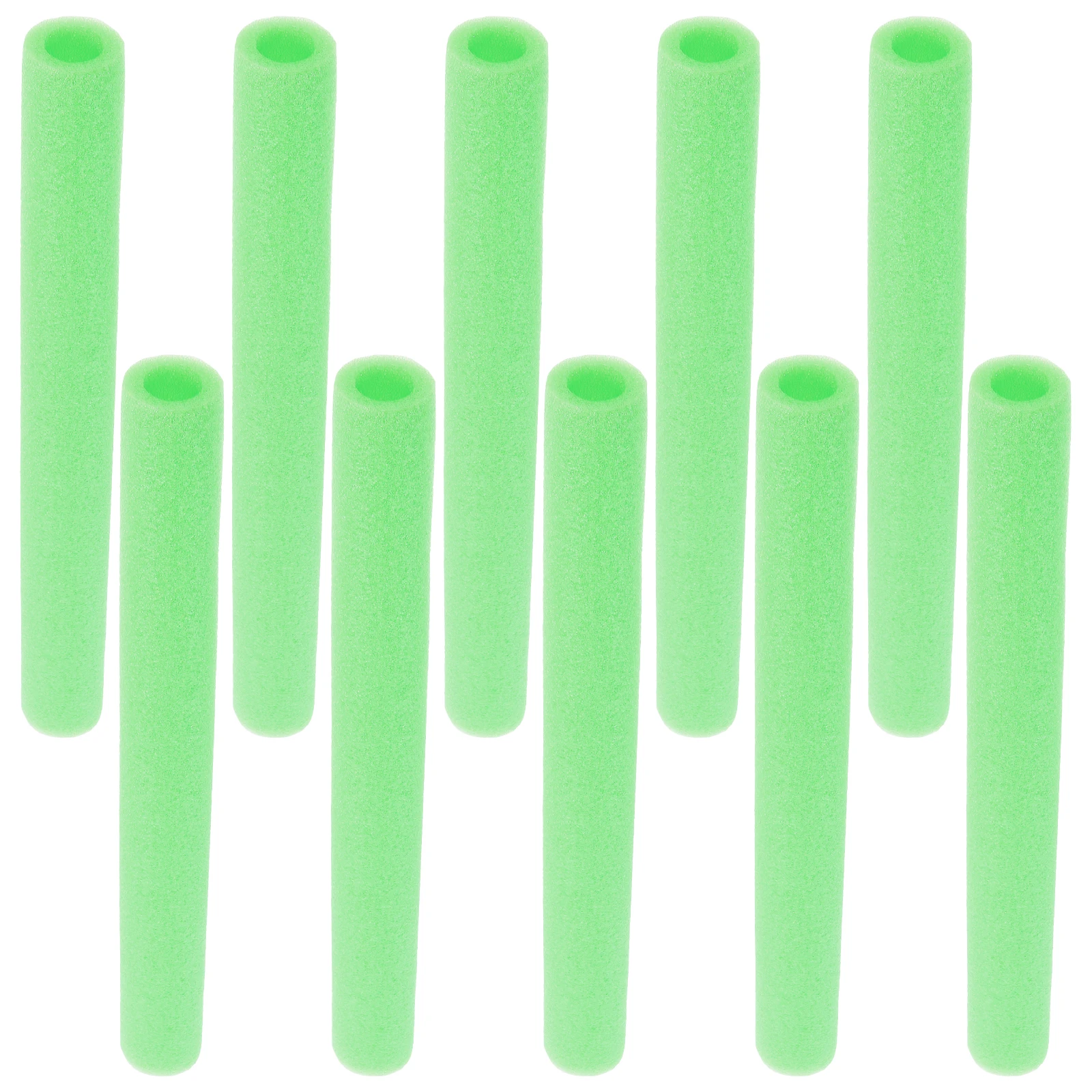 

10pcs Protective Foam Tubes for Trampoline Poles 40cm Green Round Covers Safety Accessories PE Material Long Term Use