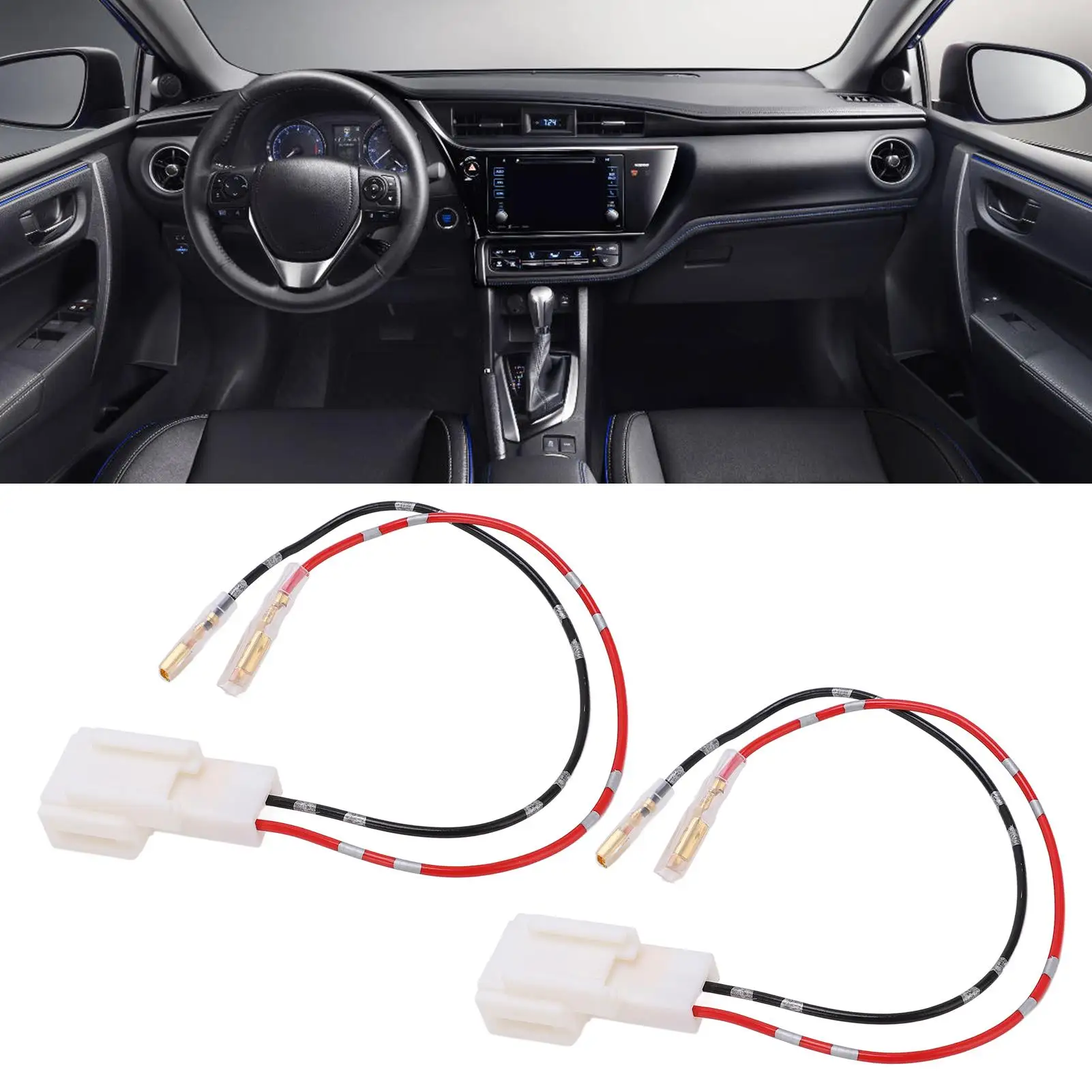 لسيارة مكبر للصوت كابل عالية الدقة نقل البيانات سلك مكبر الصوت دائم للسيارة لعشاق الموسيقى استبدال ل #6