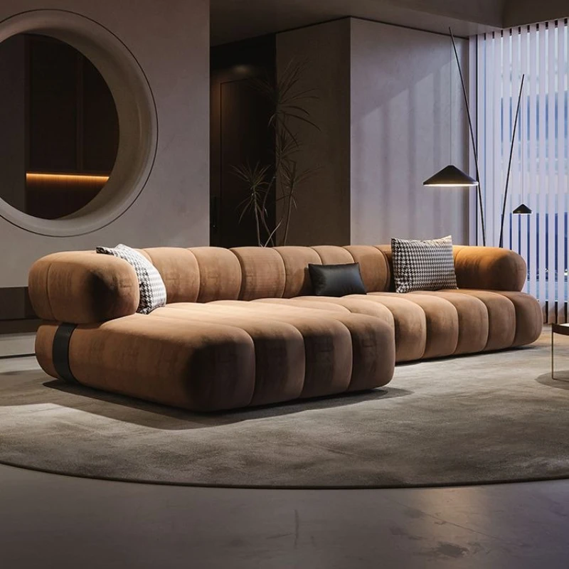 

Fabric sofa simple modern modern living room furniture design new Italian minimalist skin-friendly technology fabric