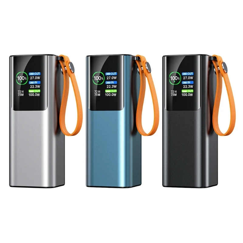 E65C Multipurpose 20000mAh PD100W Power Backup Featuring LED Flashlight For Outdoors