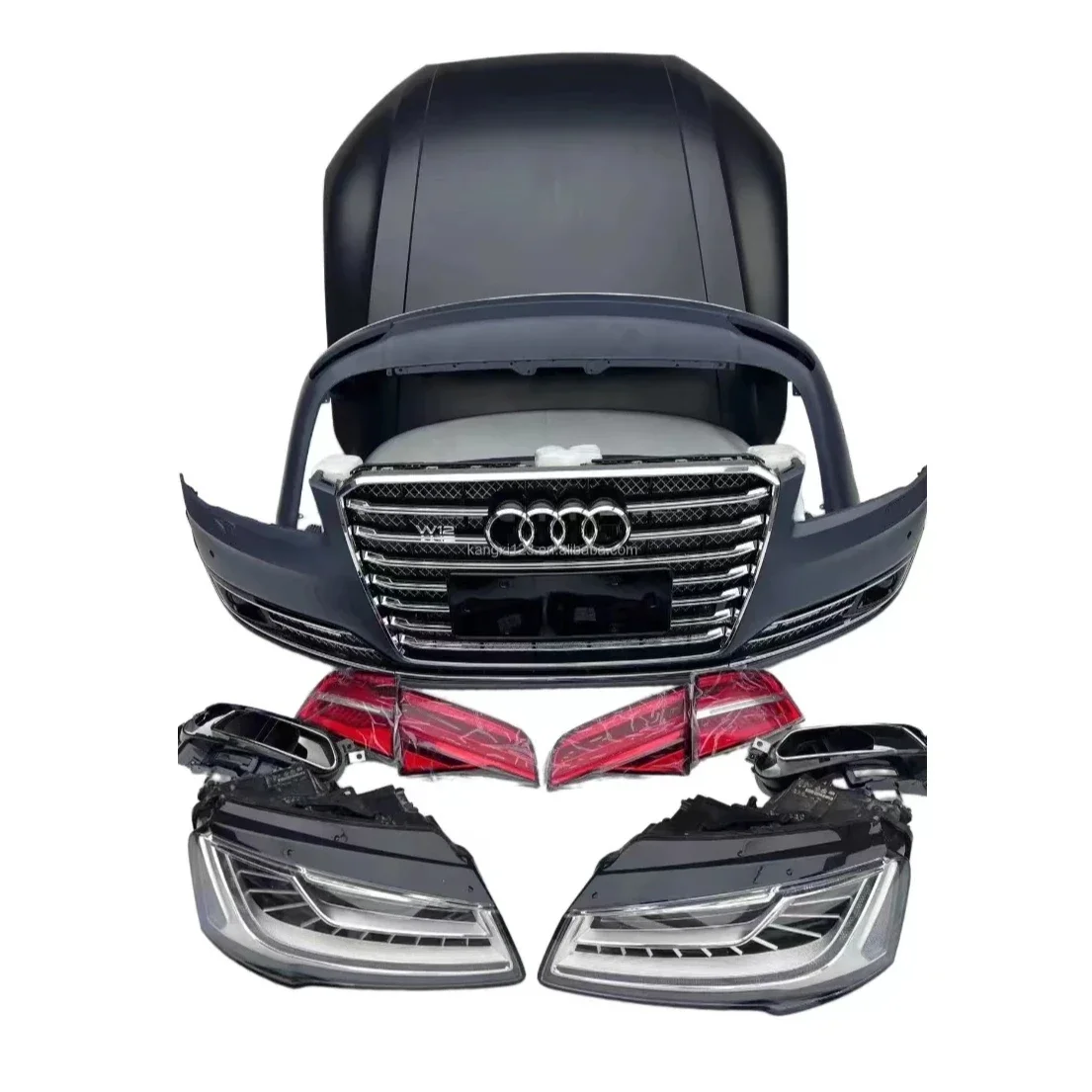 2023 Wholesale best-selling grille material car front bumpers body kits suitable for Audi A8