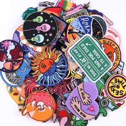 10/30/50PCS Cartoon Patches Lot Embroidery Patches Mixed Random Animals Iron On Patches For Clothing Badge DIY Sewing Acessories