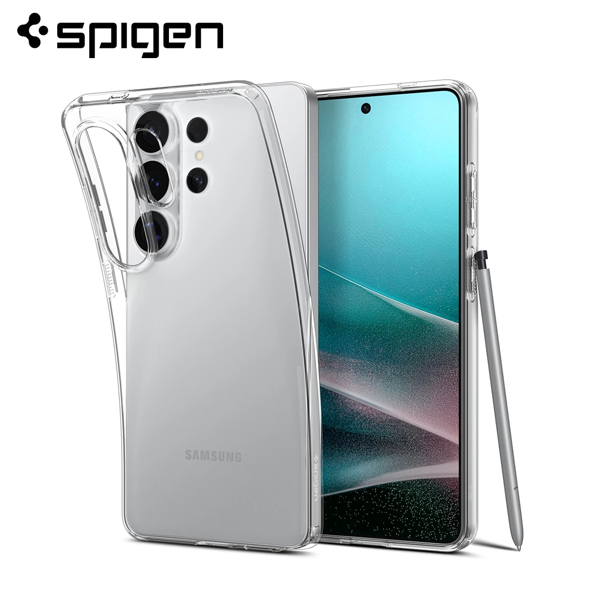 Capa Spigen Liquid Crystal Clear para Samsung Galaxy S26 Ultra / S26 Plus / S26 – Capa Protetora Transparente Fina