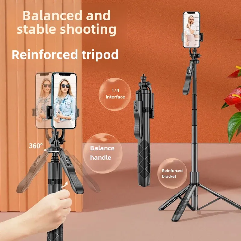 L16 Bluetooth Remote Control Selfie Stick With Light Stable Tripod Mobile Phone Holder Extendable Three-Legged Stand