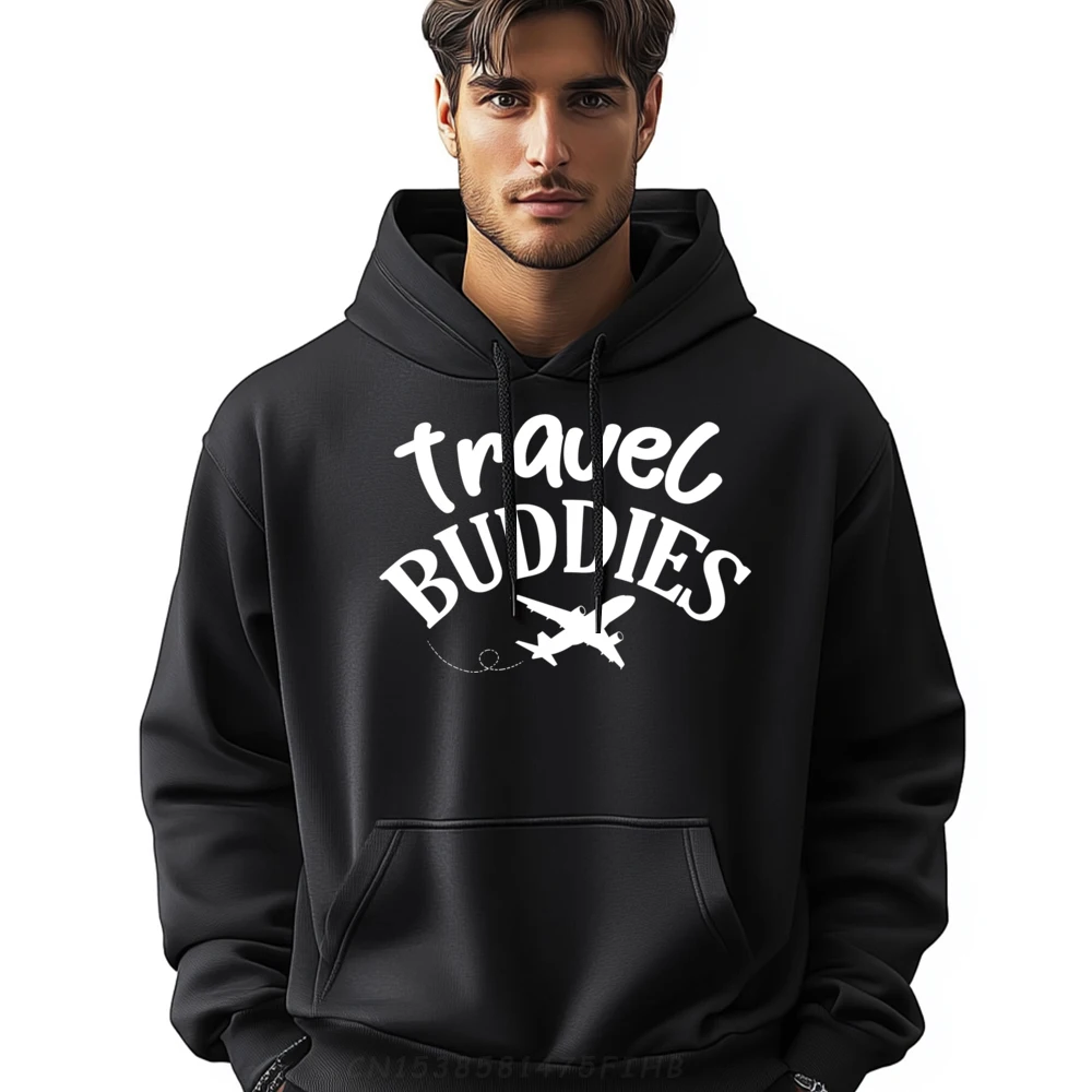 

Travel Buddies Matching Traveler Family Friends Holiday 2024 Graphic Pullover Hoodies Men Anime Pullover Hoodies Hoodie