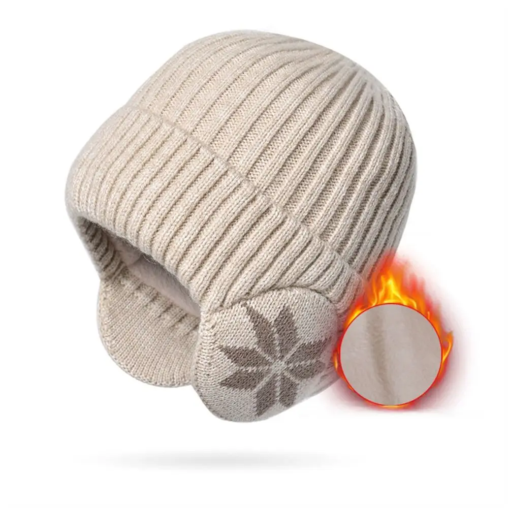 قبعة صغيرة ناعمة محبوكة للتزلج ، قبعة سميكة ، غطاء رأس مقاوم للرياح ، قبعة عصرية ، شتاء
