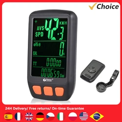 Bicycle Cycling Computer Wireless Digital Bike Speedometer Odometer with Rechargeable Battery Backlight Bike Stopwatch