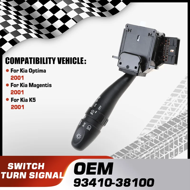 

Переключатель указателей поворота на рулевой колонке для Kia Optima 2001, Kia Magentis 2001, Kia K5 2001, 93410-38100