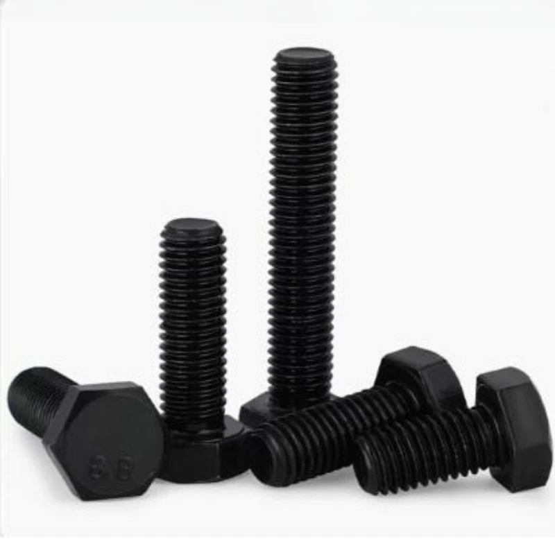 Fully Threaded M4 M5 M6 M8 M10 M12 M14 M16 Black Grade 8.8 Carbon Steel External Outside Hex Hexagon Head Screw Bolt GB5783