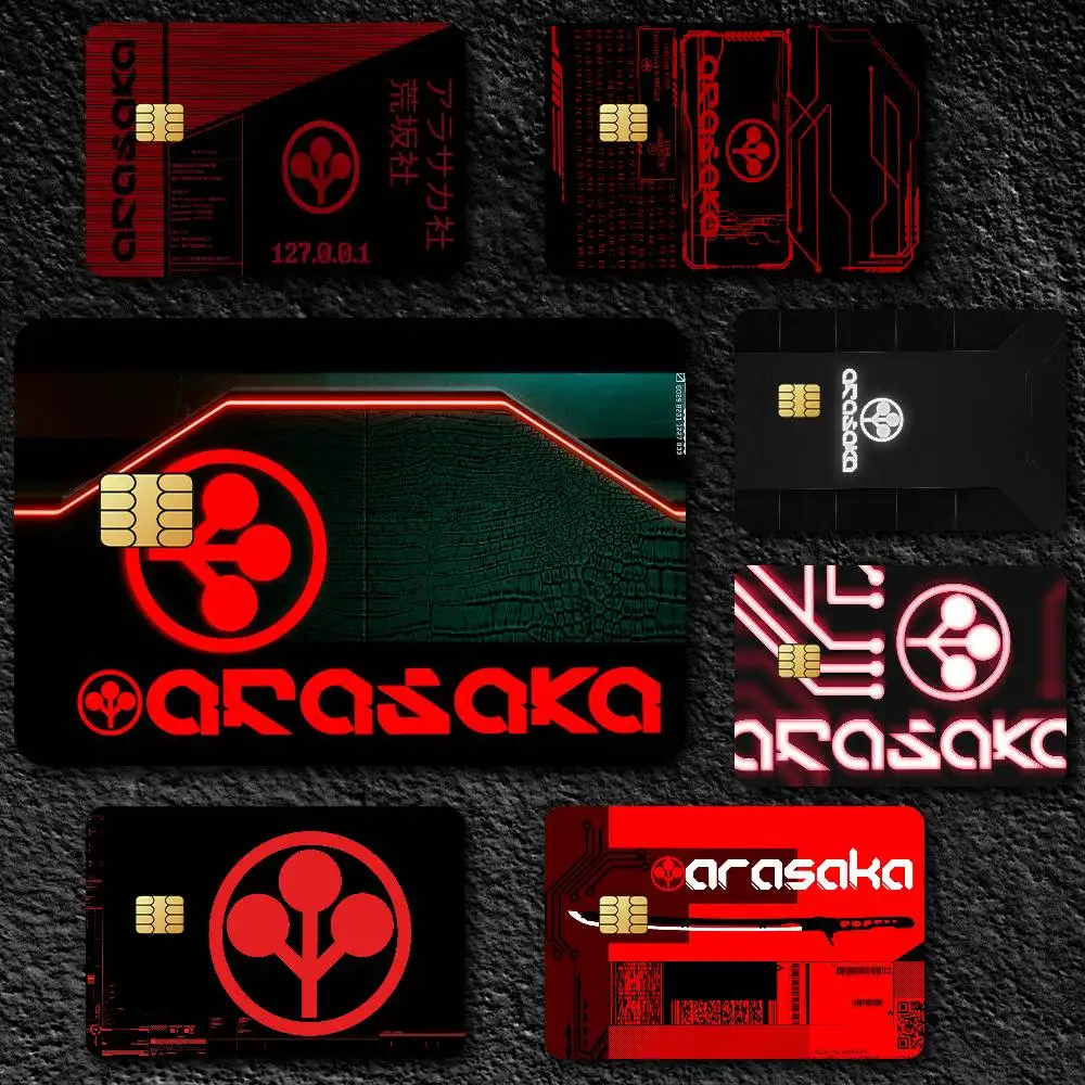 Fashion A-Arasaka Credit Card Skin Stickers for Bank Card Bus Metro Card Sticker Waterproof Gift