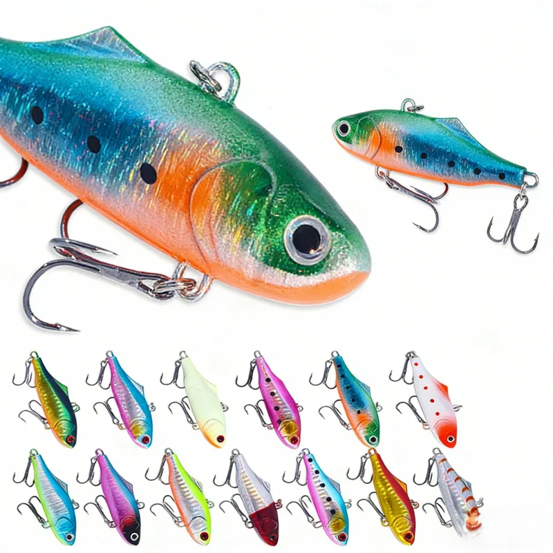 

7CM 24GNew luminousVIBLure Bait Full Swimming Layer Vibrating Micro Object Long Casting Model for Bass and Mandarin Fish