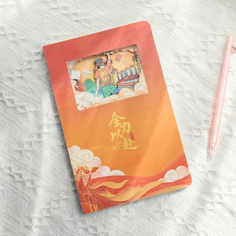 Travel Notebook Inspire Notebook Hollow Notebook Stationery Notepads Journal Notebook School Office Supplies for Students