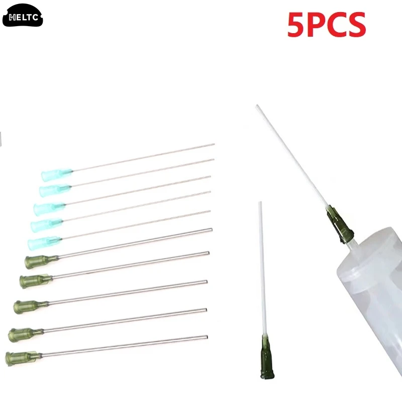余分なロング鈍い先端の液体損傷針、歯磨き粉、接着剤、フラットヘッド、全長、100mm、ロットあたり5個