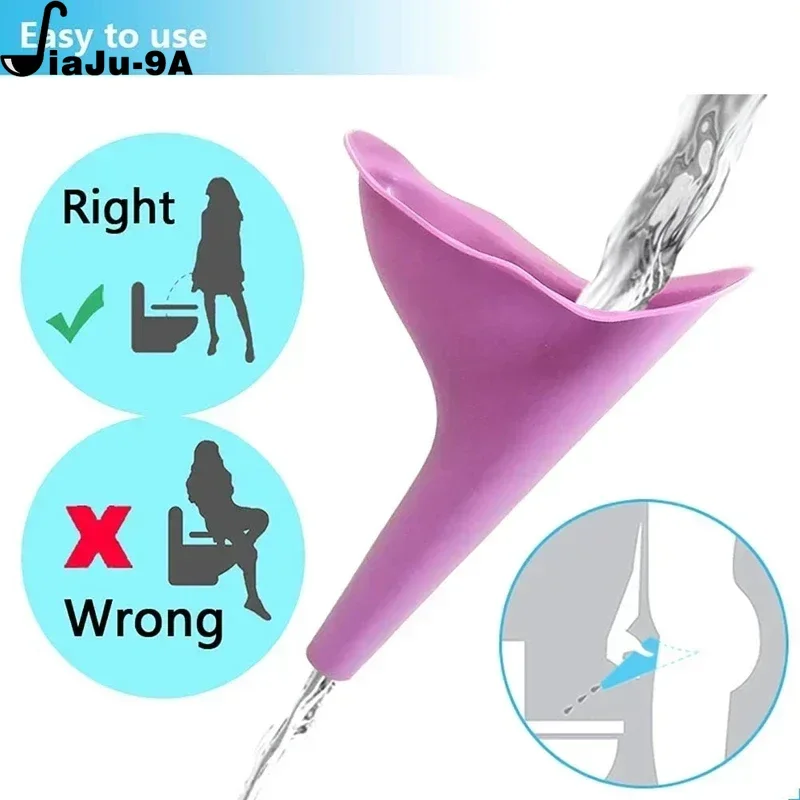 Field Emergency New Design Women Urinal Outdoor Travel Camping Portable Female Urinal Soft Silicone Urination Device Stand Up