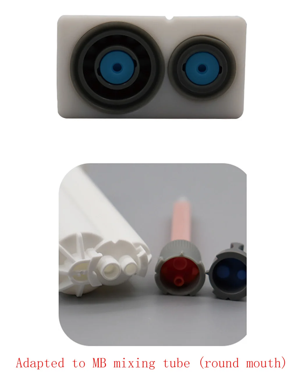 AB Dual -Group Colloid Mixed Tube 1: 1/2: 1/4：1/10: 1 Dual Liquid Plastic Cylinder