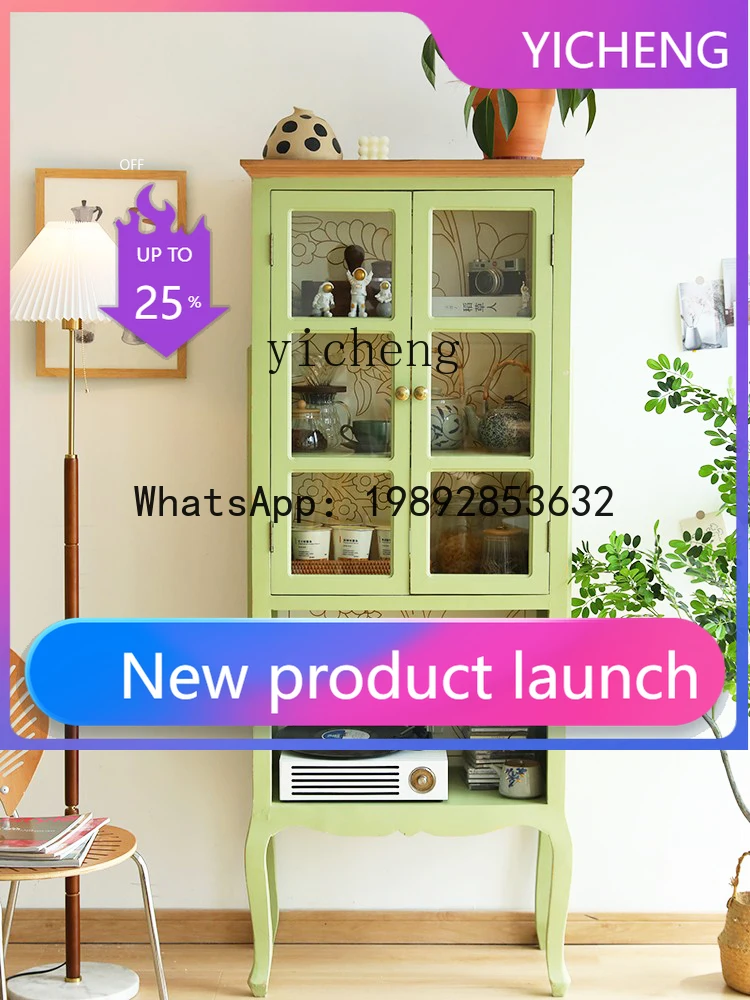 

Шкаф-витрина в деревенском стиле, простой креативный органайзер для хранения, настенный шкаф для гостиной