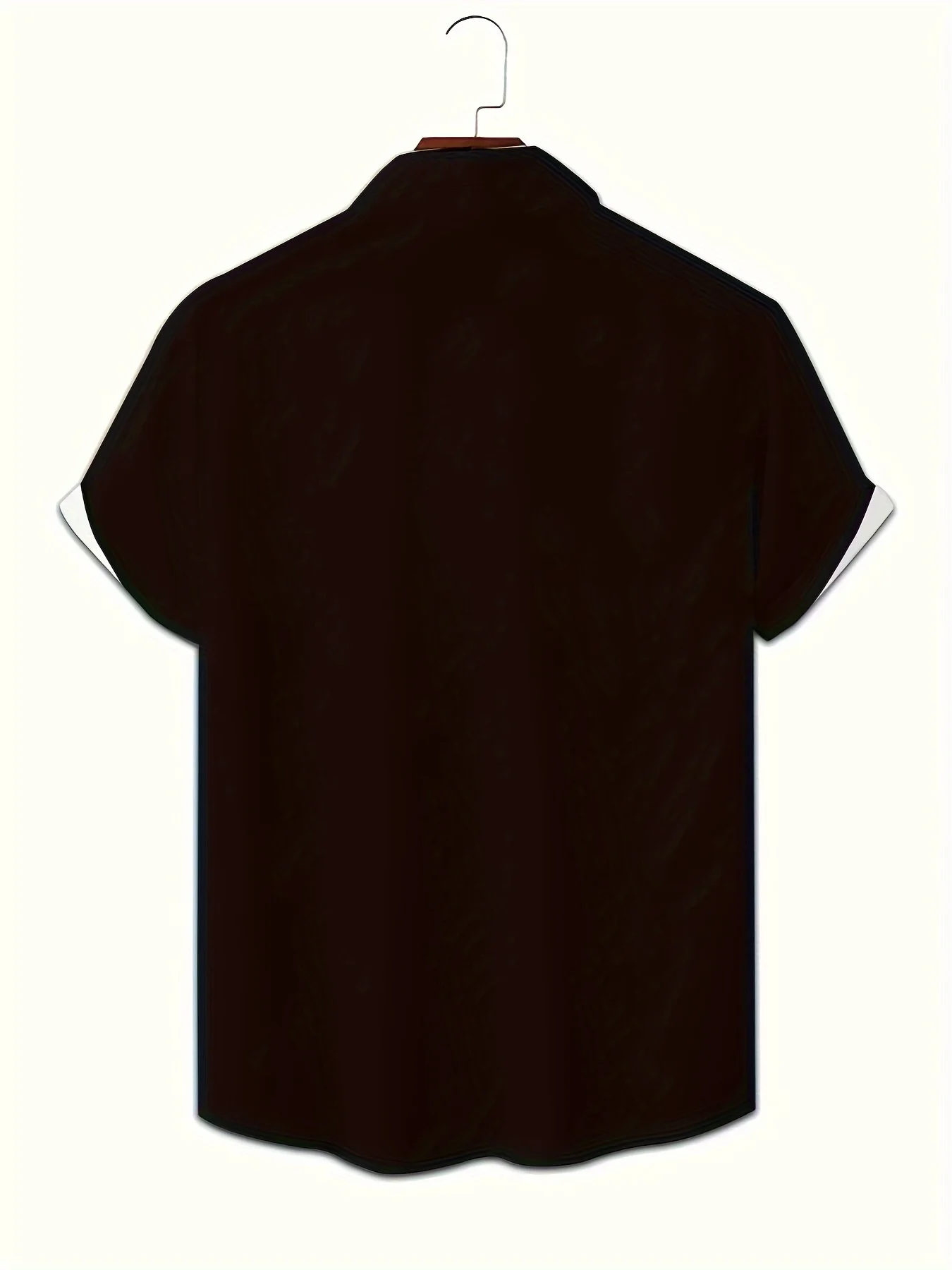 Men Chinese Ink Bamboo Parrot New Luxury Black Short Sleeve Shirt