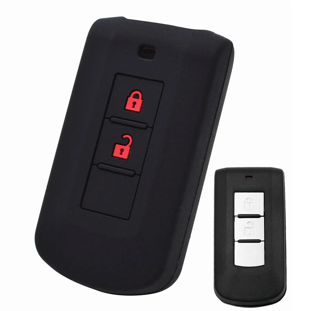 Key Cover Key Case Remote Fob For Outlander 1 Pc Black For Cross For L200