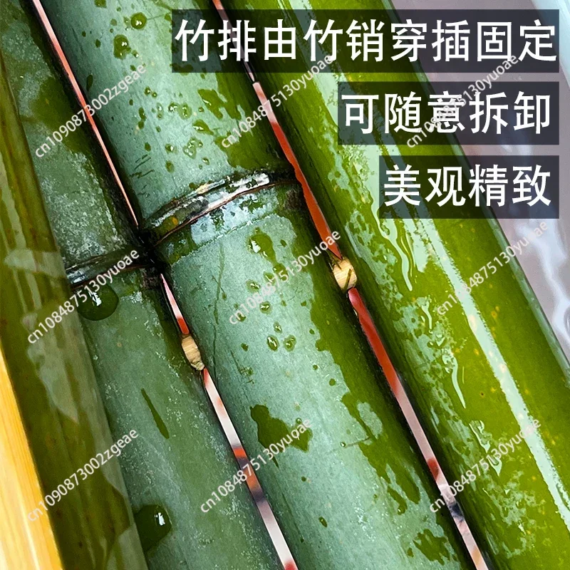 Bamboo water flow ornament fish filter and oxygen automatic bamboo water flow device circulating fish tank filter