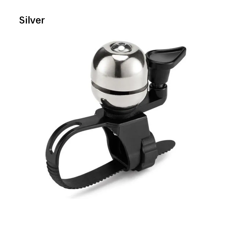 جرس دراجة نحاسي للدراجات الجبلية ودراجة الطريق بصوت واضح وهش ملحقات الدراجة باللونين الأسود والفضي #6