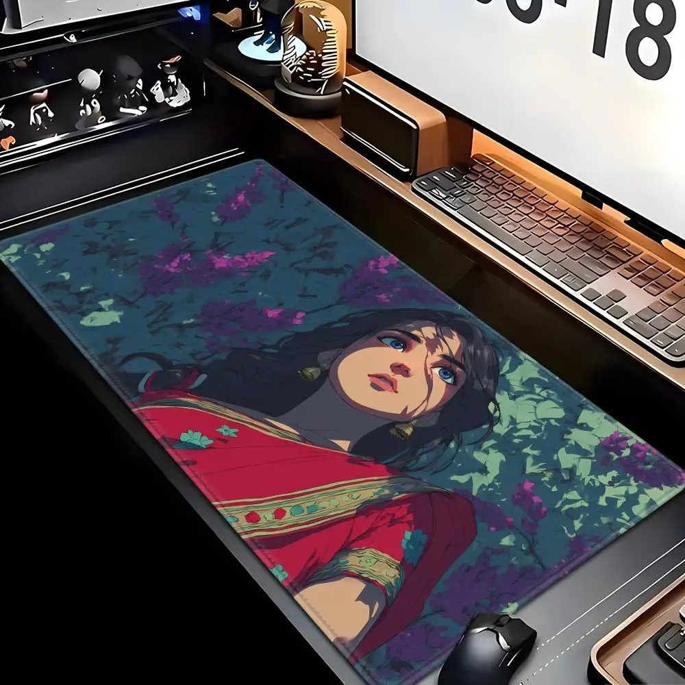 China's hot-selling mouse pad ethnic costumes Animation Beautiful  XXL Game Exclusive MousePads PC Computer pad Non-slip Decor